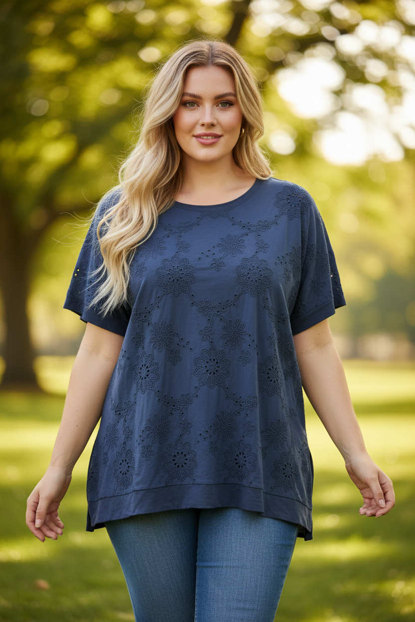 Тъмно синя туника - вариант 2