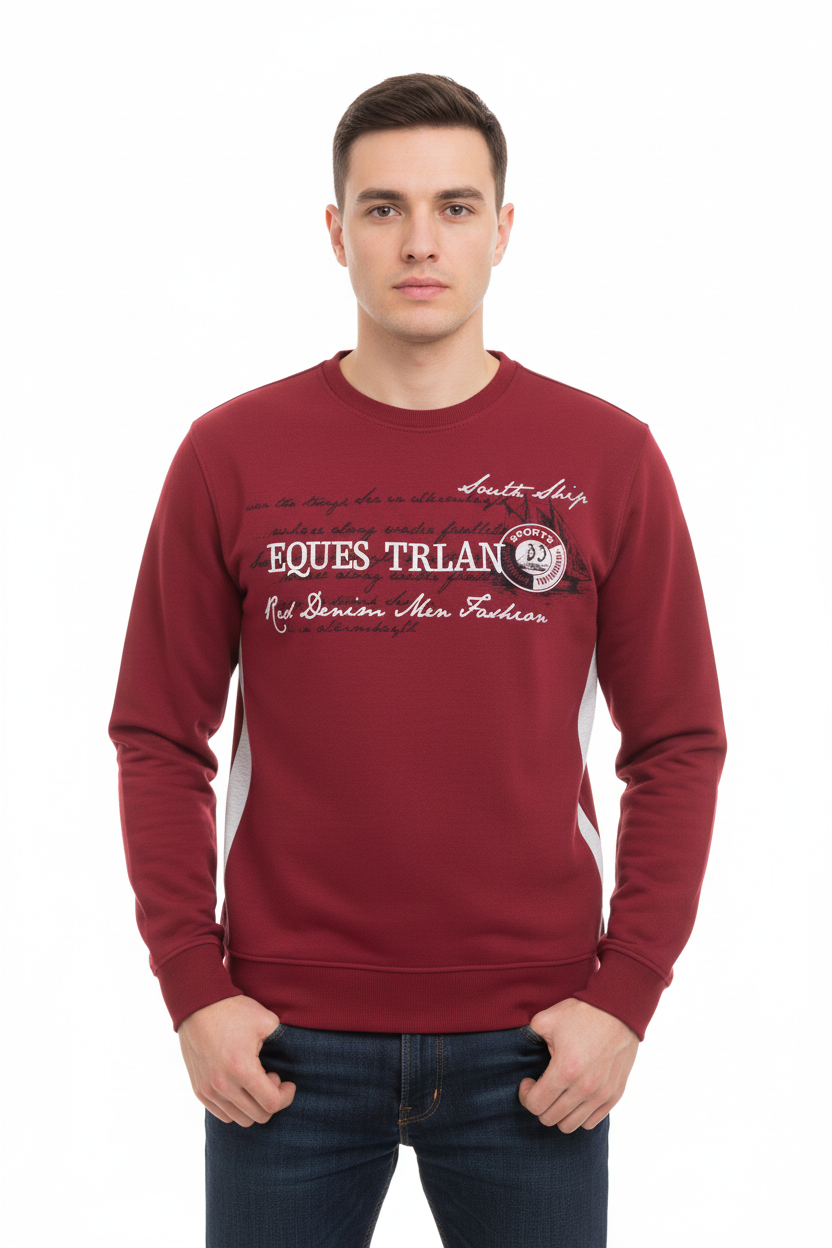 Мъж с червена блуза