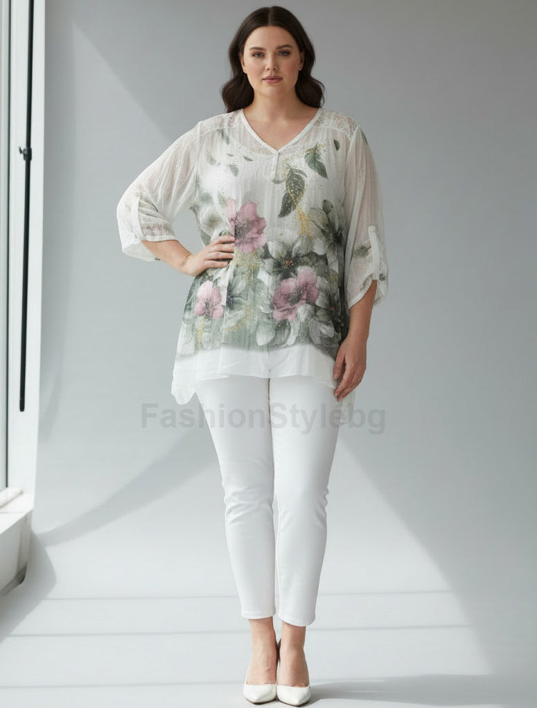 Шифонена туника от 2 части Марисол