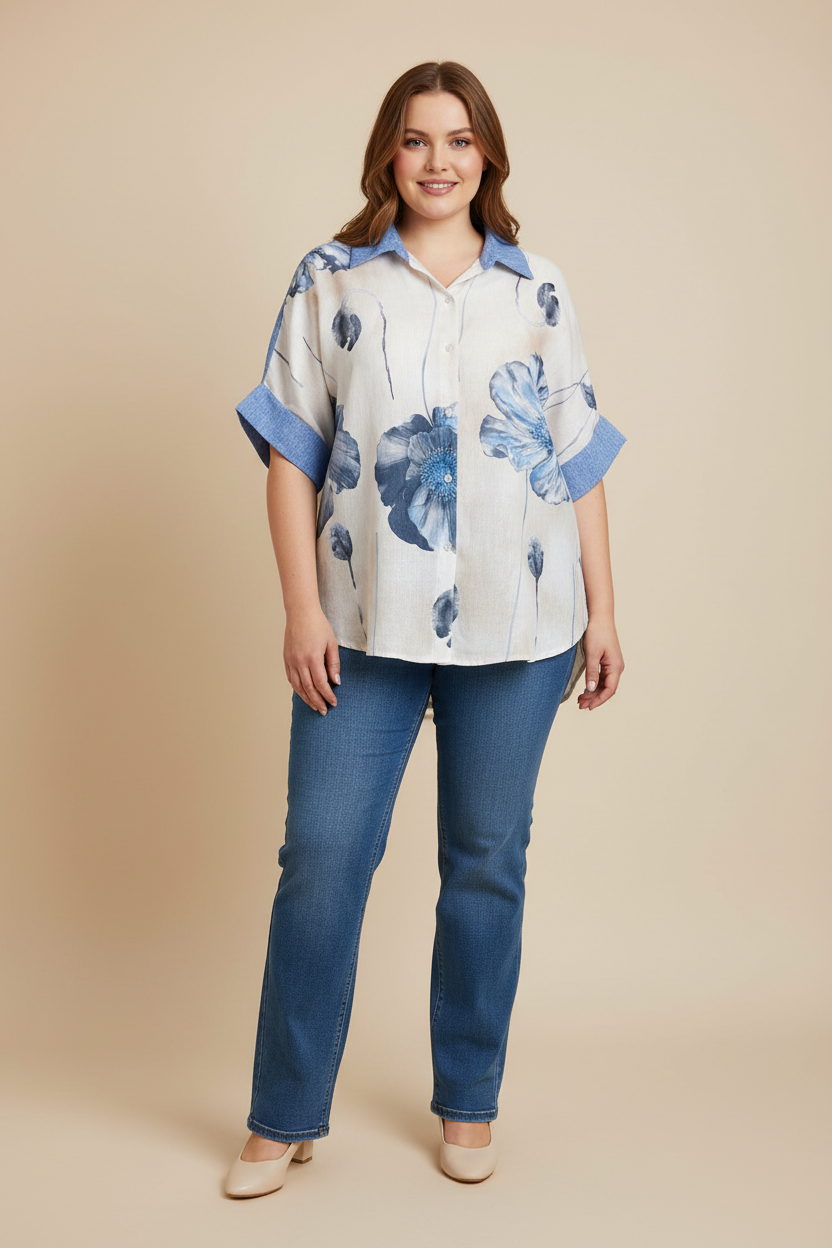 Риза носена свободно отвън