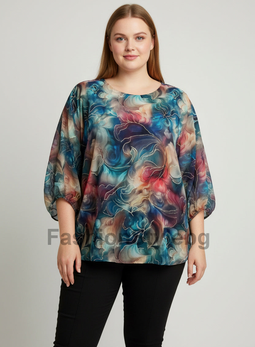 Шифонена блуза Деми