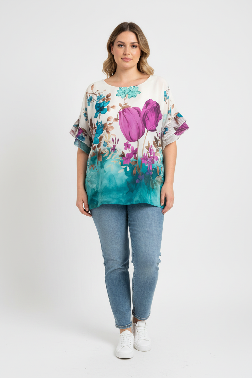 Блуза на по-едра жена