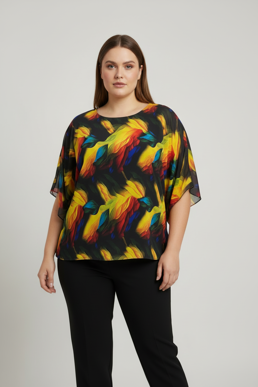 Блуза с ръце надолу