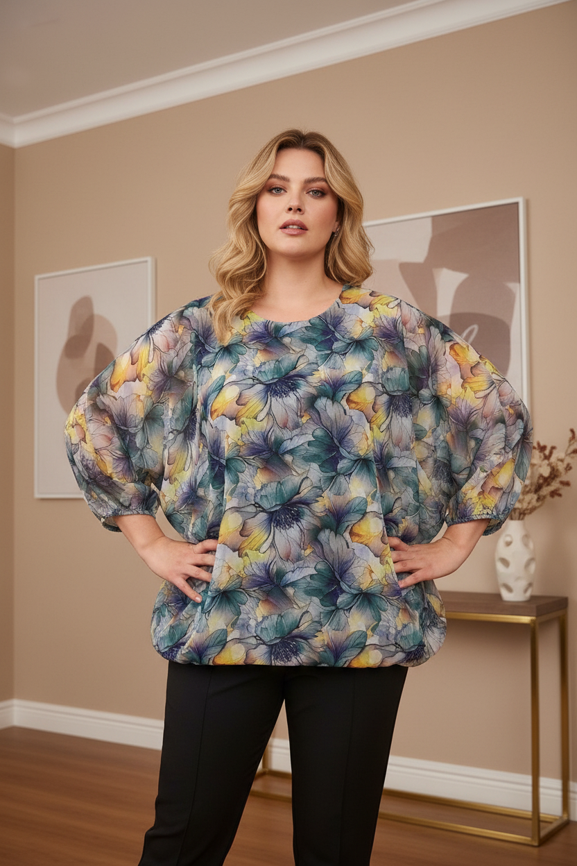 Флорална блуза нова жена