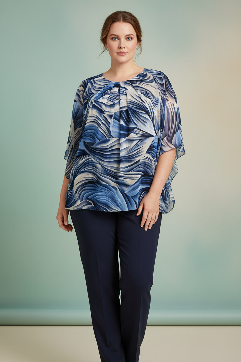 Шифонена блуза Натали с нов фон