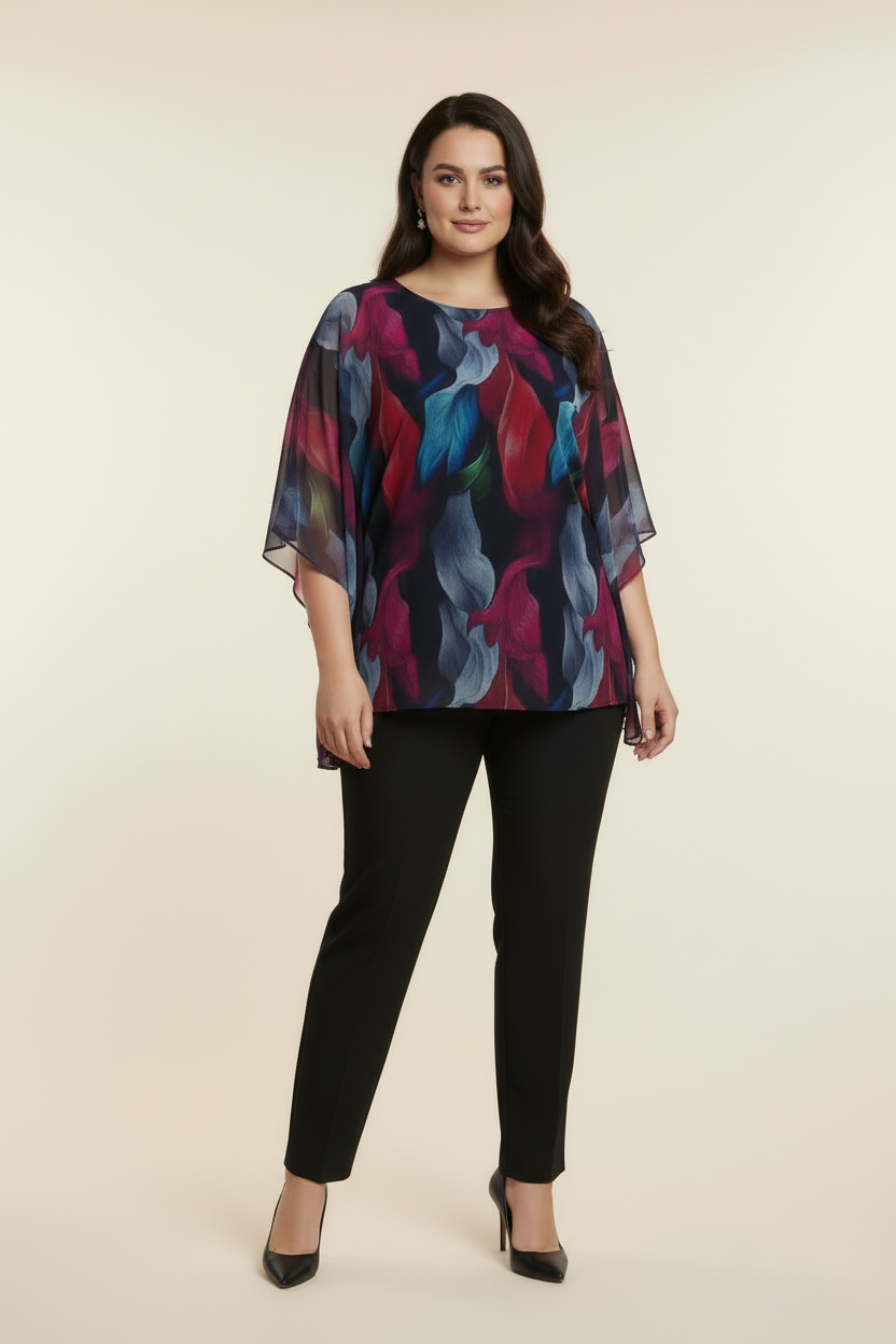 Блуза с ръце до тялото