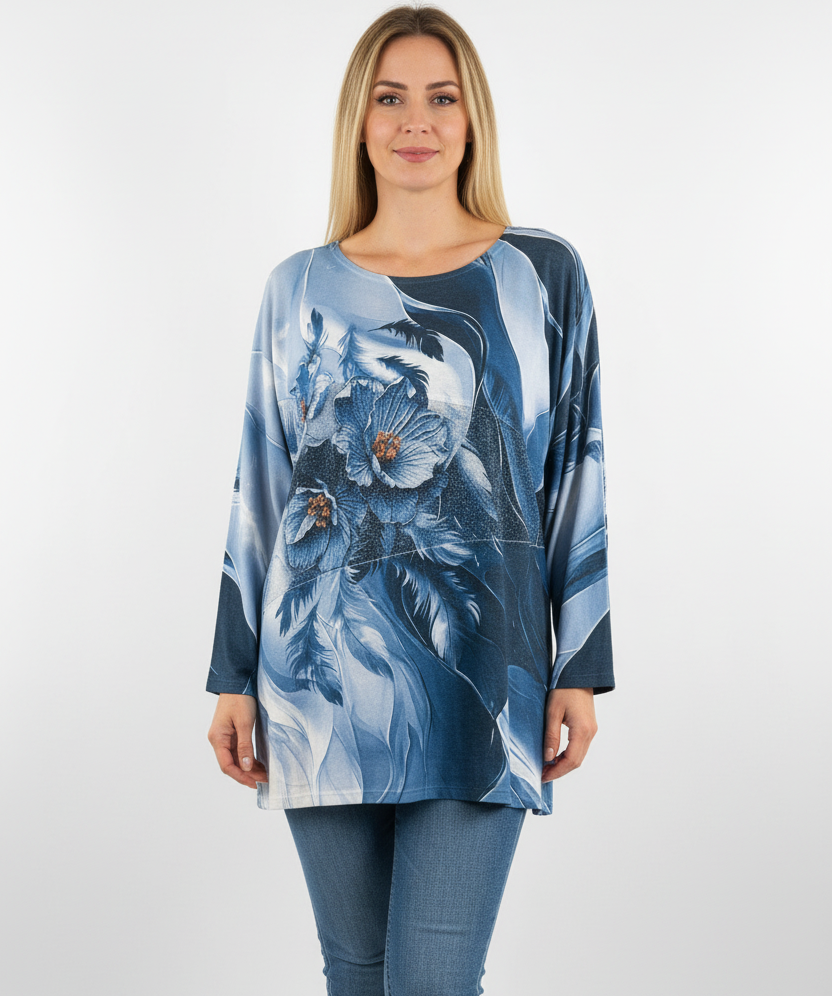 Блуза с пълен дълъг ръкав