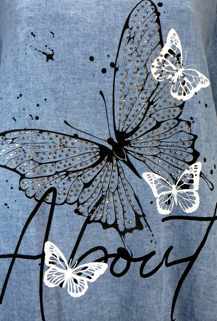 Ленена блуза Пеперуди