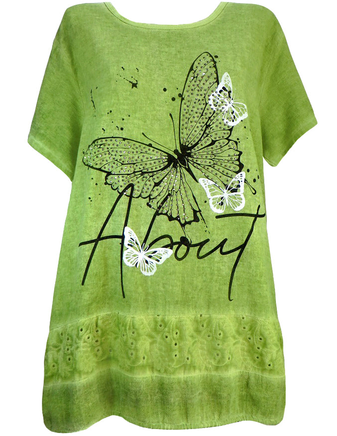 Ленена блуза Пеперуди