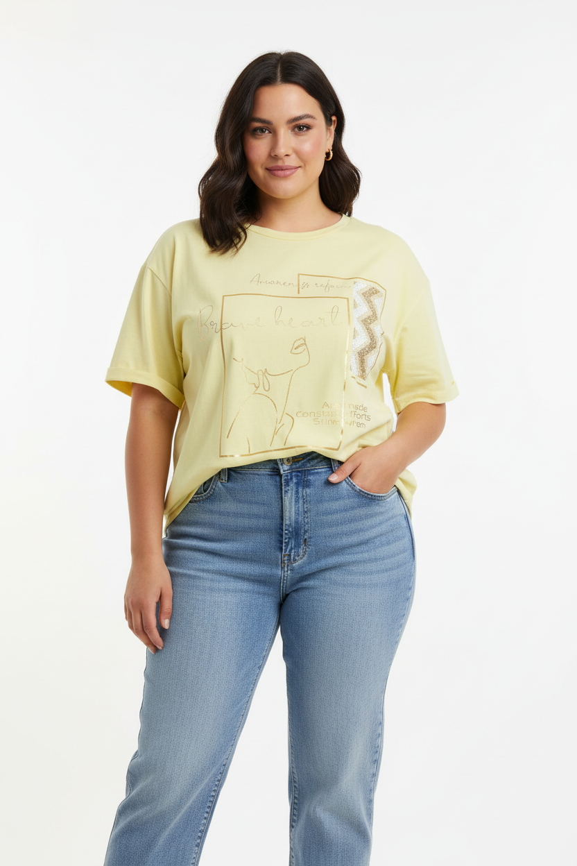 Блуза Brave Heart - студиен фон