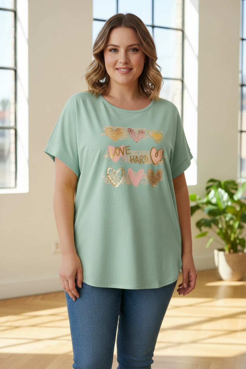 Same Model Mint Green T-shirt